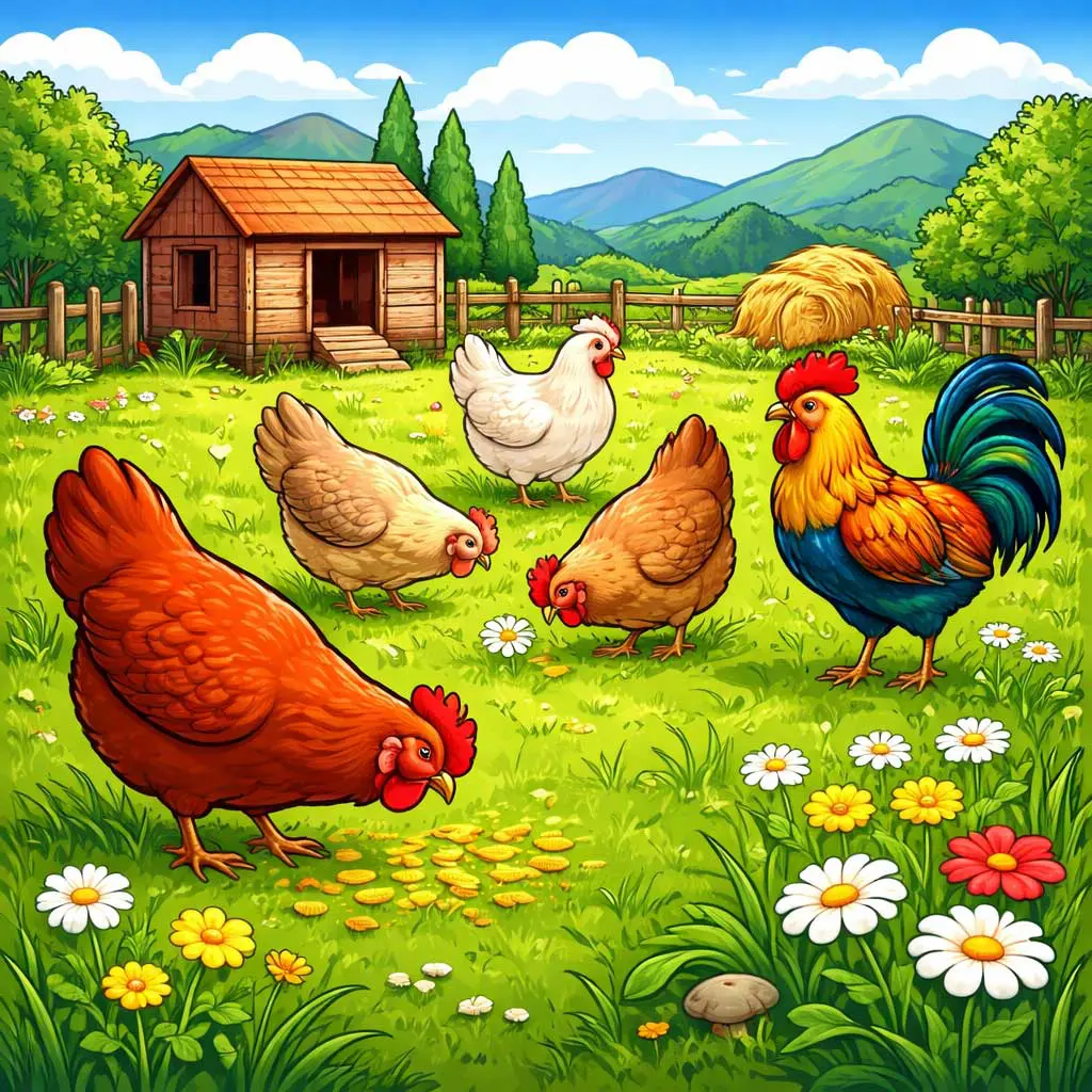azienda agricola con animali da cortile