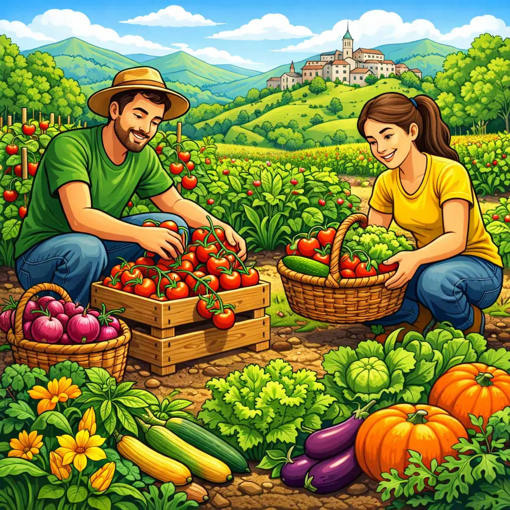 azienda agricola raccolta prodotti orto
