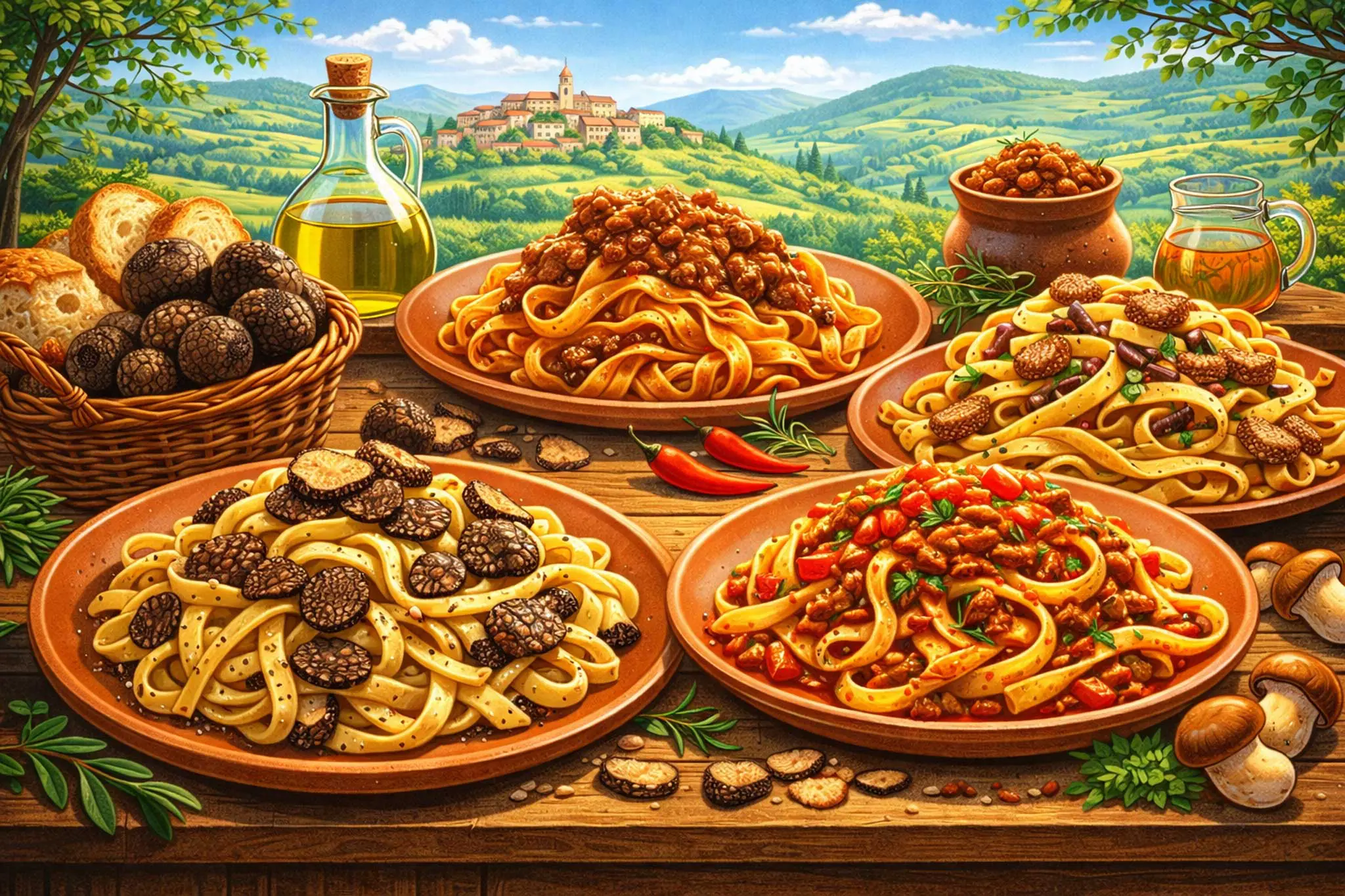 Degustazioni con prodotti tipici in Umbria