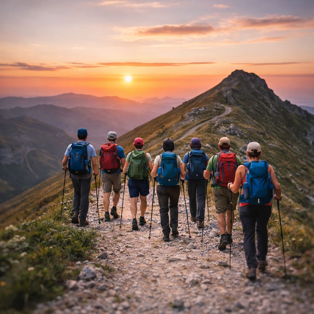 Anello del Monte Sibilla al tramonto