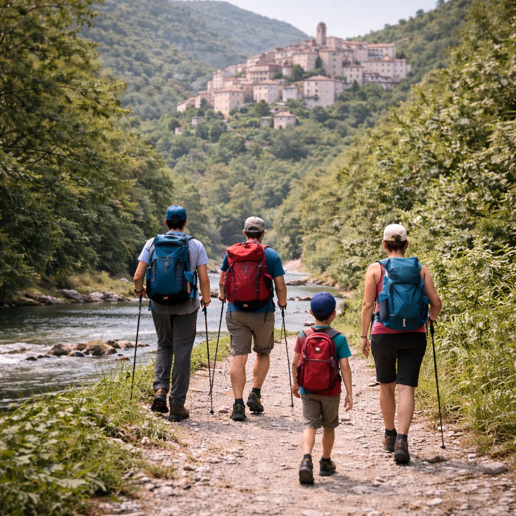 Passeggiata la via della cura Cerreto di Spoleto